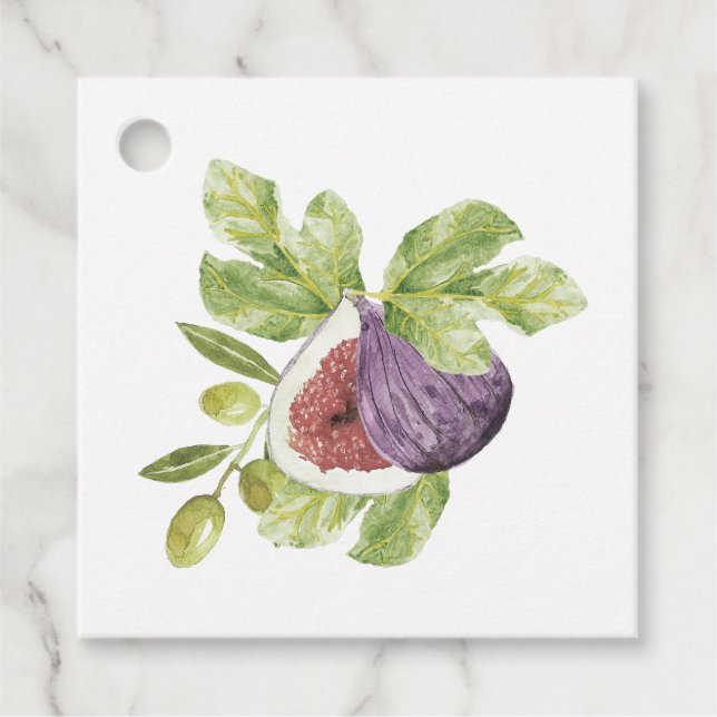 Grecian Wedding Favour Tags (Front)