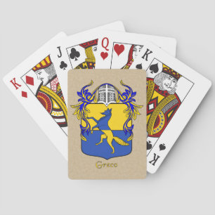 Greco Heraldic Shield and Mantle Playing Cards
