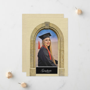 Greco-Roman Arch photo design Grad Announcement