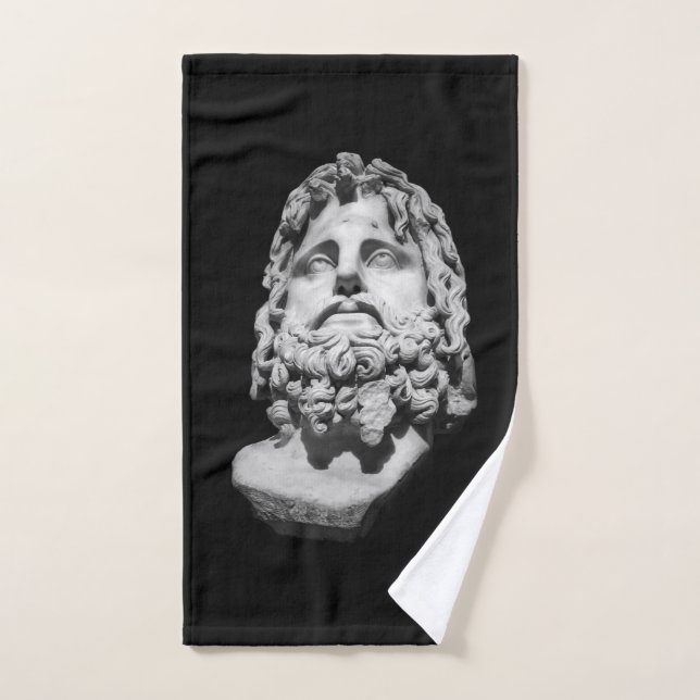 Greco Roman Bust Hand Towel (Hand Towel)