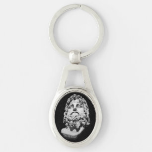Greco Roman Bust Key Ring