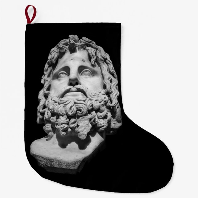 Greco Roman Bust Large Christmas Stocking (Front)