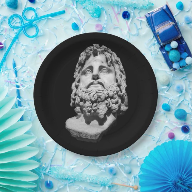 Greco Roman Bust Paper Plate (Party)