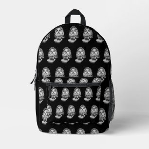 Greco Roman Bust Printed Backpack