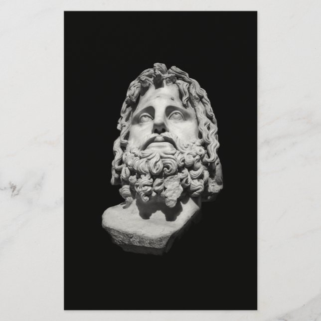 Greco Roman Bust Stationery (Front)