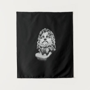 Greco Roman Bust Tapestry