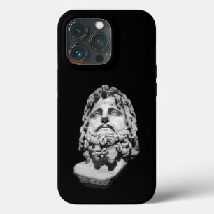 Greco Roman Marble Bust Classical Black and White iPhone 13 Pro Case
