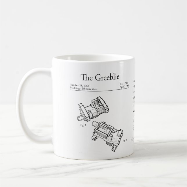 Greeblie Patent Mug (Left)