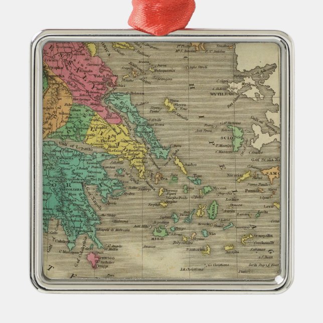 Greece 10 metal tree decoration (Front)