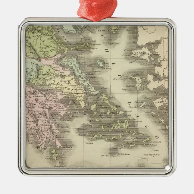 Greece 11 metal tree decoration (Front)