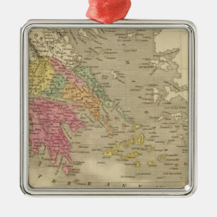 Greece 12 metal tree decoration