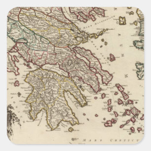 Greece 15 square sticker