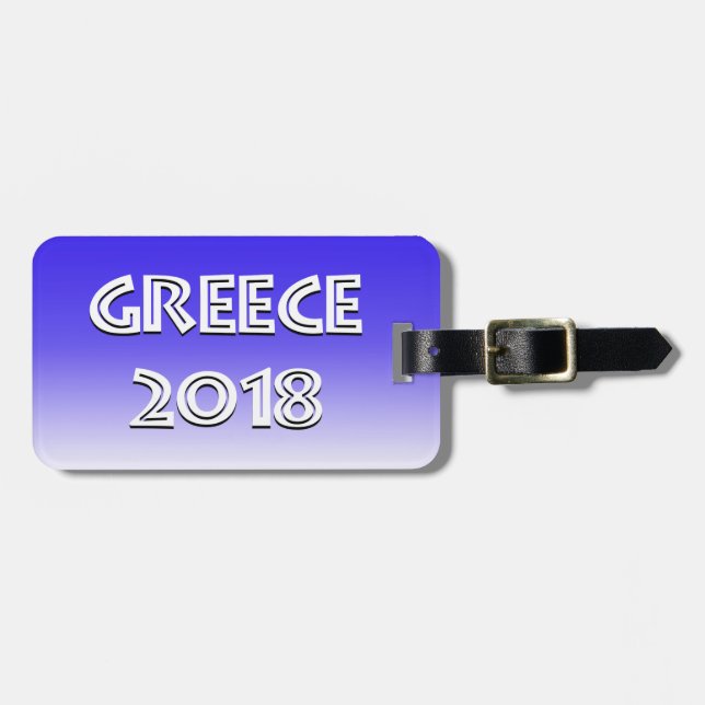 Greece 2018  Luggage Tag (Front Horizontal)