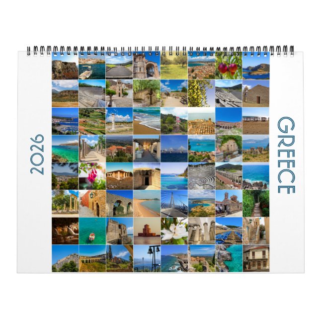 Greece 2026 Photo Calendar – Scenic Greece (Cover)
