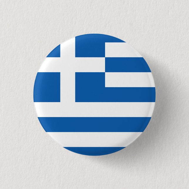 Greece 3 Cm Round Badge (Front)