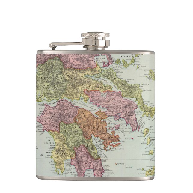 Greece 4 2 hip flask (Front)