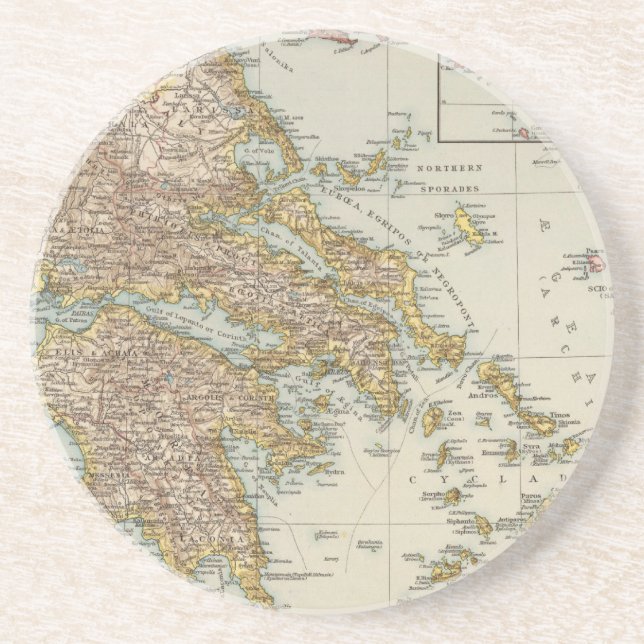 Greece 4 coaster (Front)