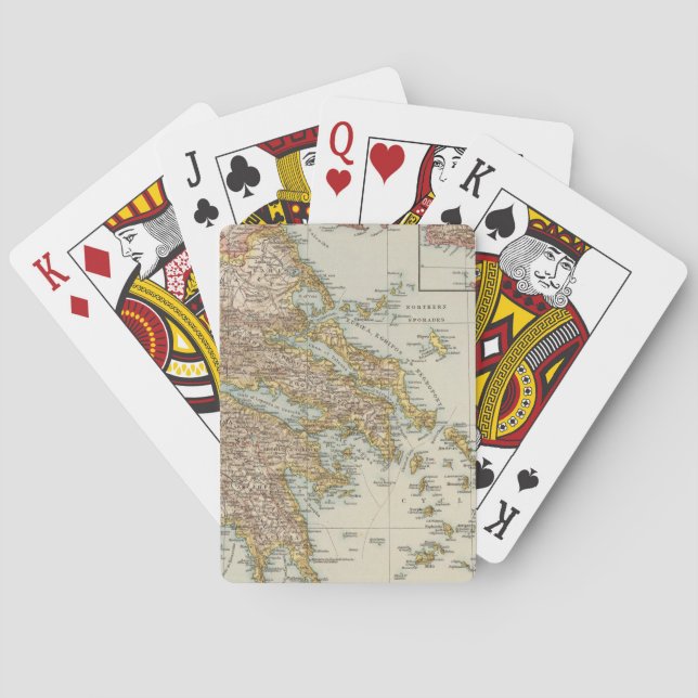 Greece 4 playing cards (Back)