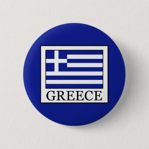 Greece 6 Cm Round Badge