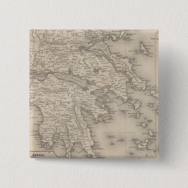Greece 7 15 cm square badge (Front)