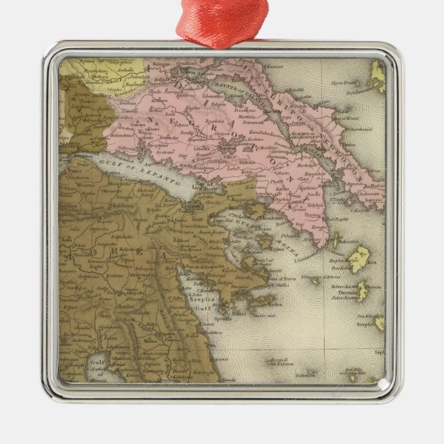 Greece 7 metal tree decoration (Front)