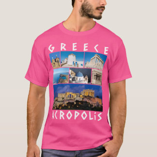 Greece Acropolis Famous Sights Gallery Souvenir T-Shirt