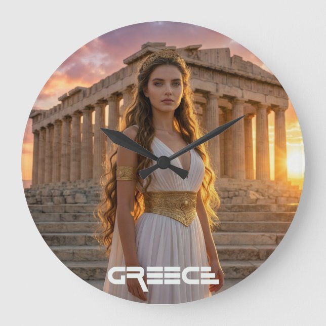 GREECE - ACROPOLIS LARGE CLOCK (Front)