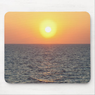Greece, Aegean Sea horizon at sunset Mouse Mat
