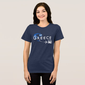 Greece Airport Code T-Shirt Tri-Blend Shirt