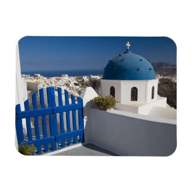 Greece and Greek Island of Santorini from the Magnet (Horizontal)