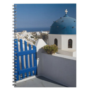 Greece and Greek Island of Santorini from the Notebook