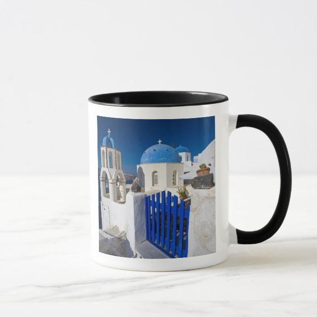 Greece and Greek Island of Santorini town of Oia 3 Mug (Right)