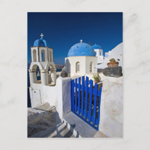 Greece and Greek Island of Santorini town of Oia 3 Postcard