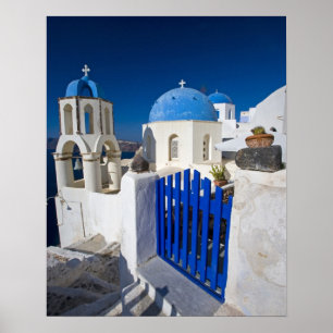 Greece and Greek Island of Santorini town of Oia 3 Poster