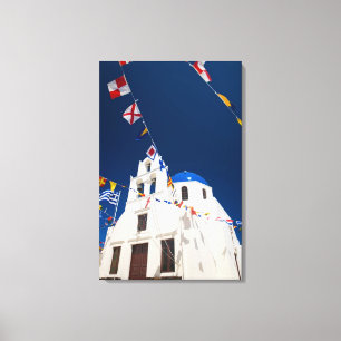 Greece and Greek Island of Santorini town of Oia 4 Canvas Print