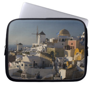Greece and Greek Island of Santorini town of Oia Laptop Sleeve
