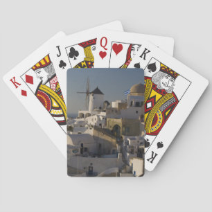 Greece and Greek Island of Santorini town of Oia Playing Cards