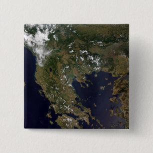 Greece and its surrounding countries 15 cm square badge