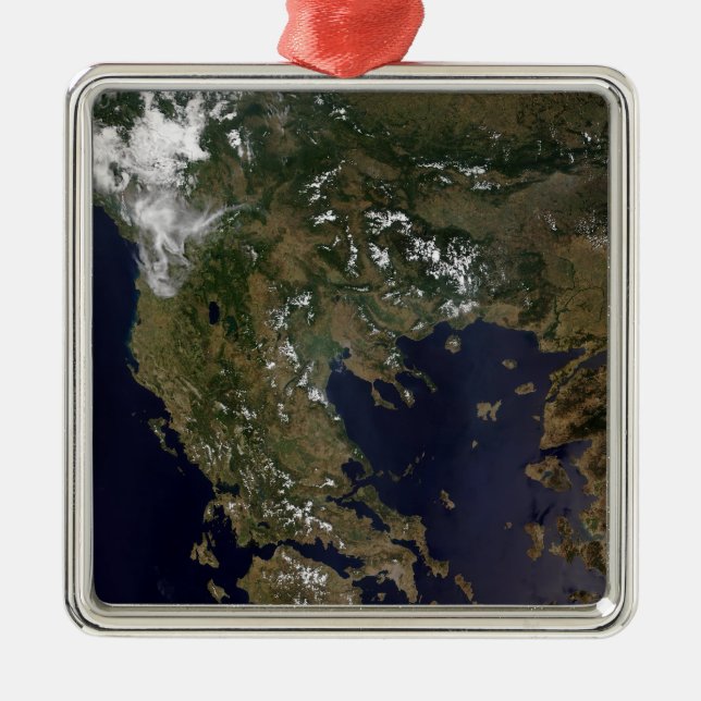 Greece and its surrounding countries metal tree decoration (Front)