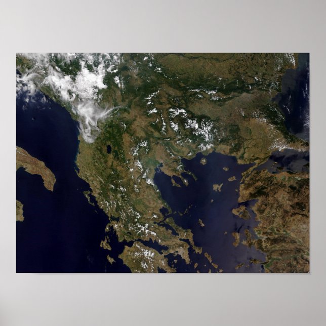 Greece and its surrounding countries poster (Front)