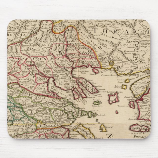 Greece and Macedonia Mouse Mat (Front)