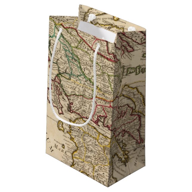 Greece and Macedonia Small Gift Bag (Back Angled)