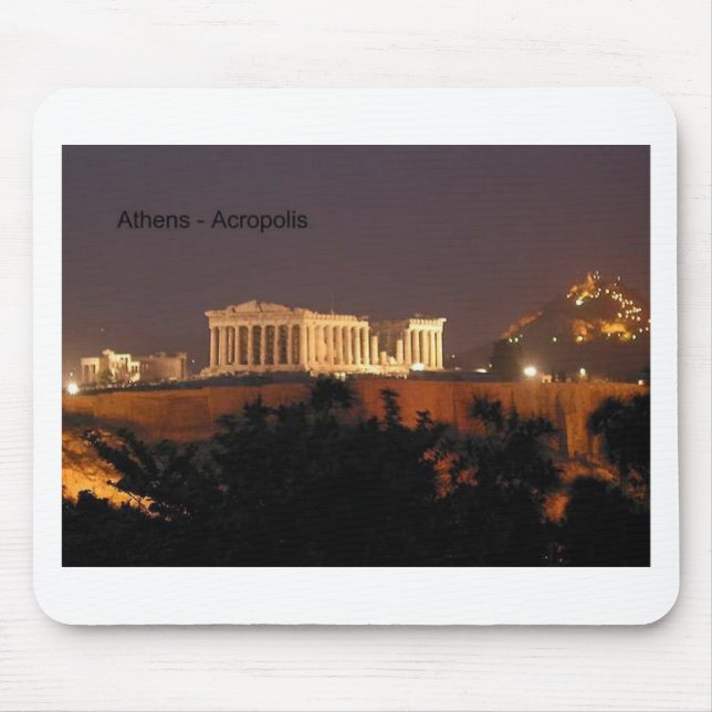 Greece - Athens - Acropolis (by St.K) Mouse Mat (Front)