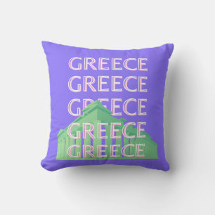 Greece, Athens Travel Art Cushion