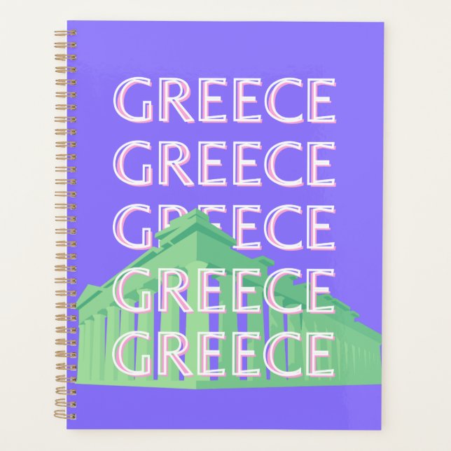Greece, Athens Travel Art Planner (Front)