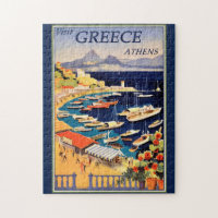 Greece Athens Travel Poster