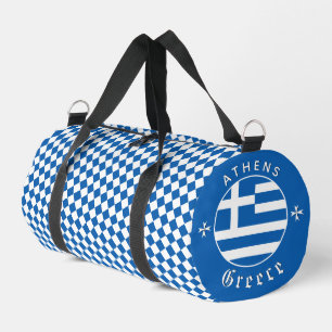 Greece Bag, gym, travel bag, Greek Flag Duffle Bag