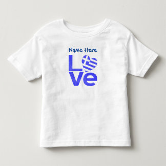 Greece Blue LOVE Heart Flag Personalised Toddler T-Shirt