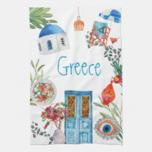 Greece Breeze Kitchen Towel