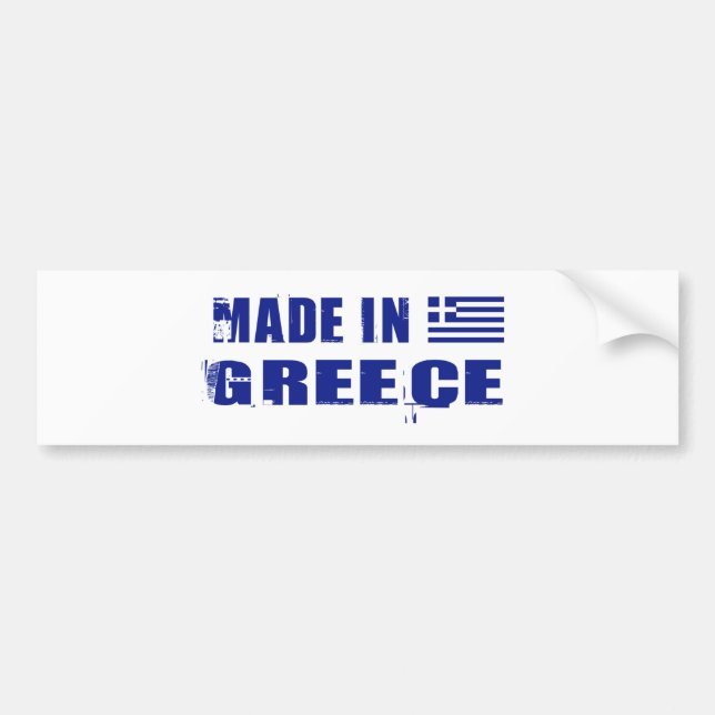 GREECE BUMPER STICKER (Front)